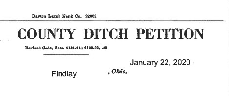 County Ditch Petition